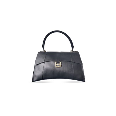 BALENCIAGA WOMEN'S HOURGLASS SOFT BAG LARGE IN BLACK 8106332ABF91000 (39.8*24.8*14.9cm)